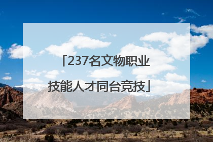 237名文物职业技能人才同台竞技