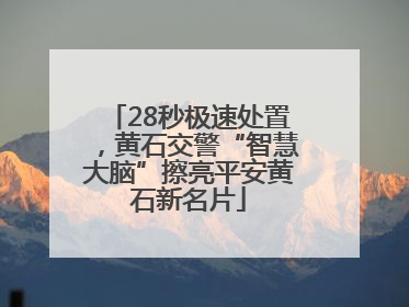 28秒极速处置，黄石交警“智慧大脑”擦亮平安黄石新名片