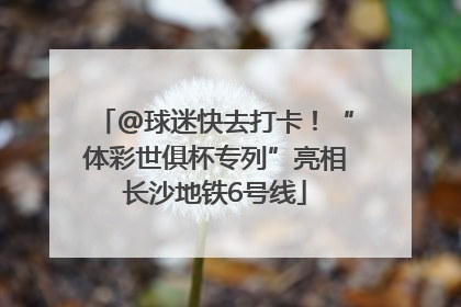 @球迷快去打卡！“体彩世俱杯专列”亮相长沙地铁6号线