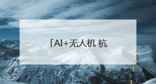 AI+无人机 杭州天空里也有了城市治理的“帮手”